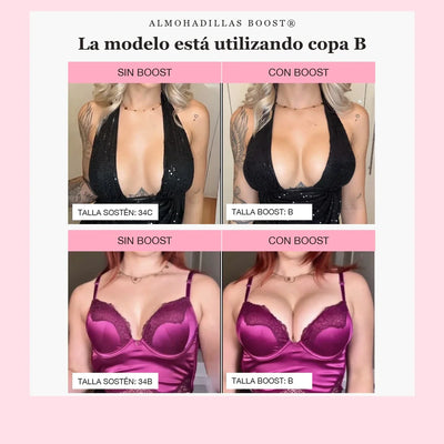 Boost®️ - Almohadilla Pegajosa Para Aumentar 2 Tallas Mas Tu Busto