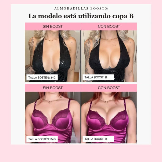 Boost®️ - Almohadilla Pegajosa Para Aumentar 2 Tallas Mas Tu Busto