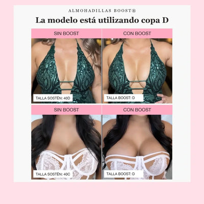 Boost®️ - Almohadilla Pegajosa Para Aumentar 2 Tallas Mas Tu Busto