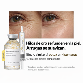 Deep Collagen® | Sérum  coreano con 30 péptidos de seda