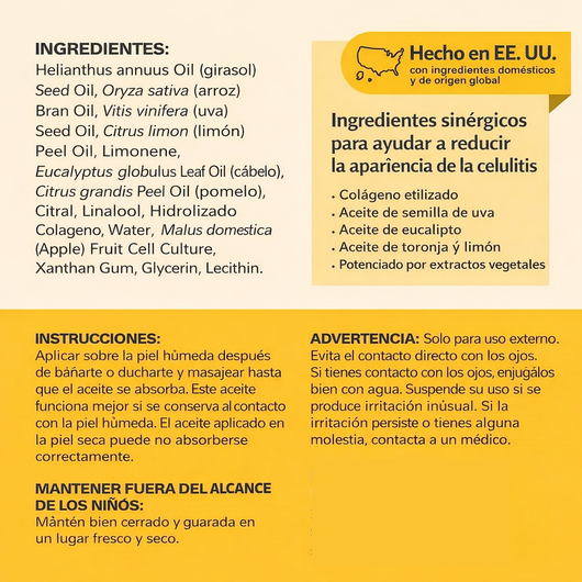 Anti-Cellulite® | Aceite de Masaje Natural (100ml)