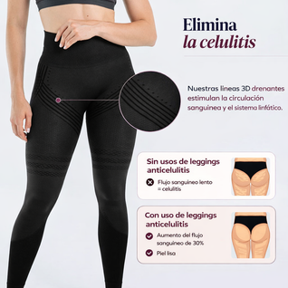 LeggCurve® | Leggings de Drenaje Linfático Anti-Celulitis 3D