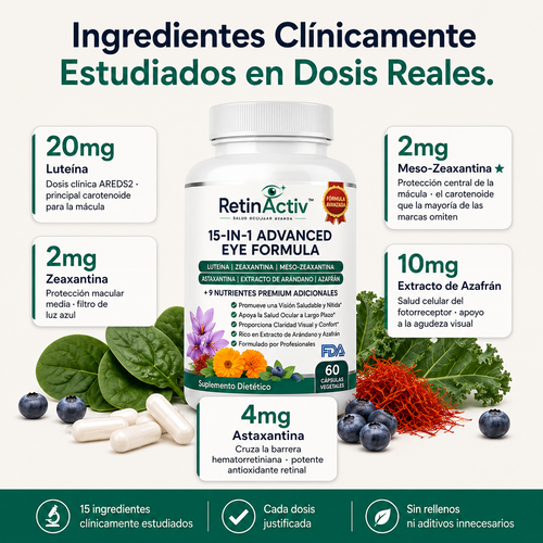 RetinActiv™ Fórmula Avanzada 15 en 1
