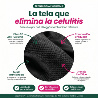 LeggCurve® | Leggings de Drenaje Linfático Anti-Celulitis 3D